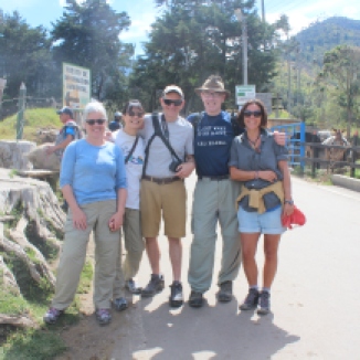 Hiking the Cocora Valley: Jane Ann, Sharon, Joel, Jim & Tanja